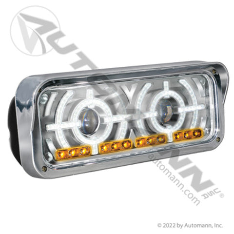 Automann 571.LD9901CPL LED Headlamp Assembly Multi-fit LH