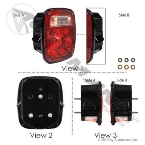Automann 571.LG521R S/T/T Box Light Freightliner RH
