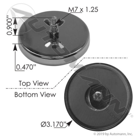 Automann 571.MFH102 Magnetic Flag Holder