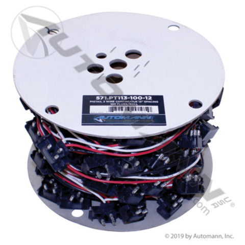 Automann 571.PT113-100-12 Pigtail 3 Wire Continuous 12in Spacing