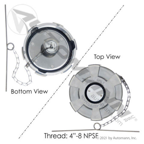Automann 572.1011 Fuel Cap 4in