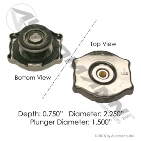 Automann 572.2003 Radiator Cap 7LB