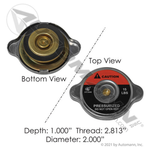 Automann 572.2026 Radiator Cap 15LB