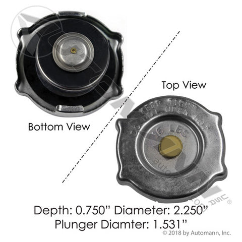 Automann 572.2043 Radiator Cap 16LB