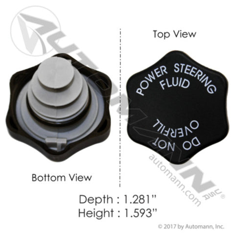 Automann 572.4005 Power Steering Reservoir Cap