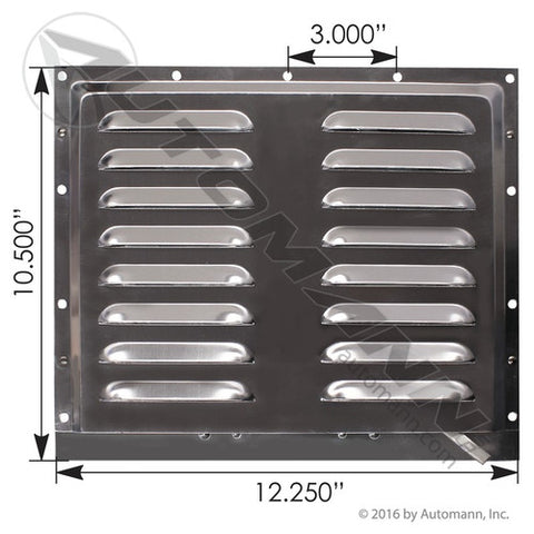 Automann 573.1403000 Louvered Vent Aluminum