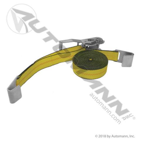 Automann 573.A227FH Flat Hook Ratchet Strap 2in X 27FT