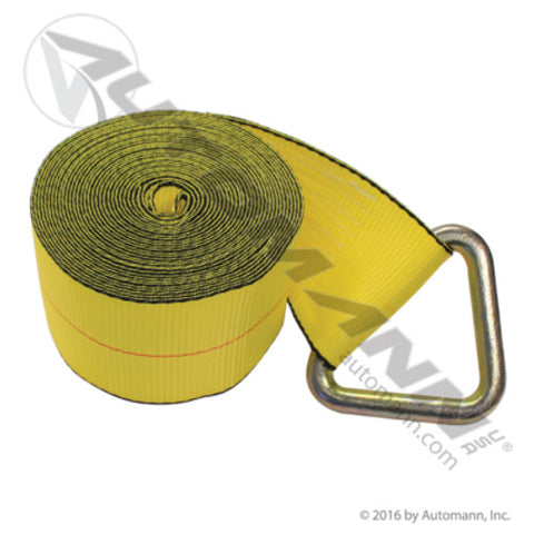 Automann 573.D430DR Delta Ring Winch Strap 4in X 30FT