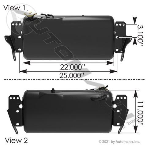 Automann 575.10114 Coolant Reservoir Freightliner