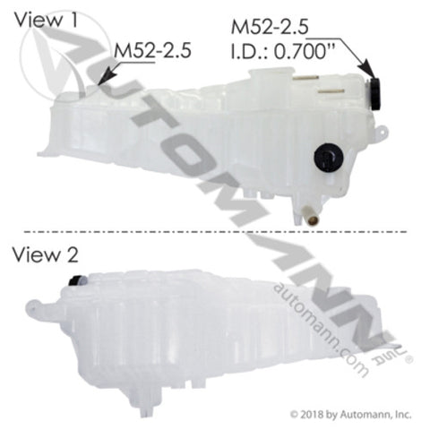 Automann 575.1014 Coolant Reservoir Freightliner