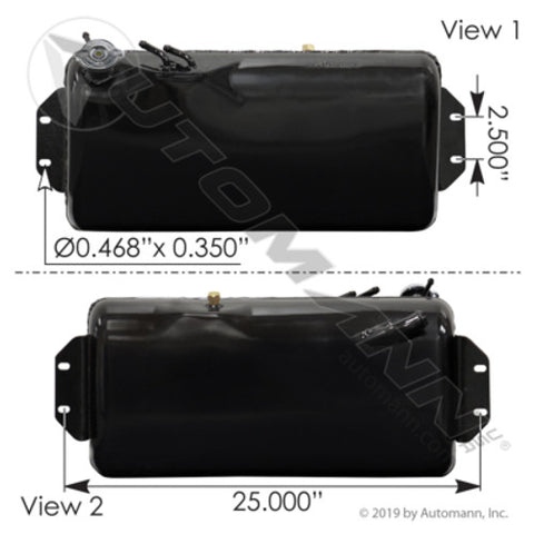 Automann 575.1016 Coolant Reservoir Freightliner