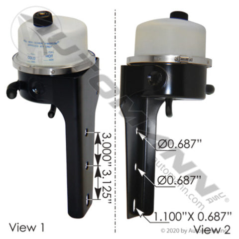 Automann 575.1027 Power Steering Reservoir Peterbilt