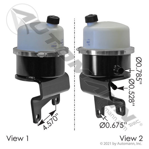Automann 575.1030 Power Steering Reservoir Kenworth Pete