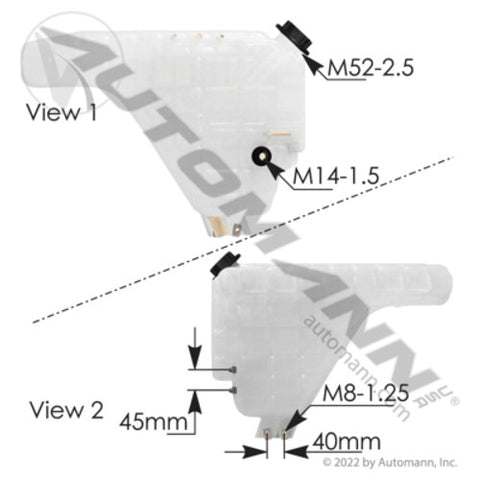 Automann 575.10317 Coolant Reservoir IHC