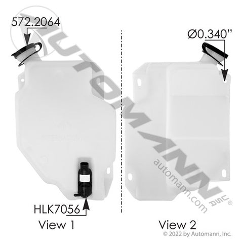 Automann 575.10349 Washer Fluid Reservoir IHC