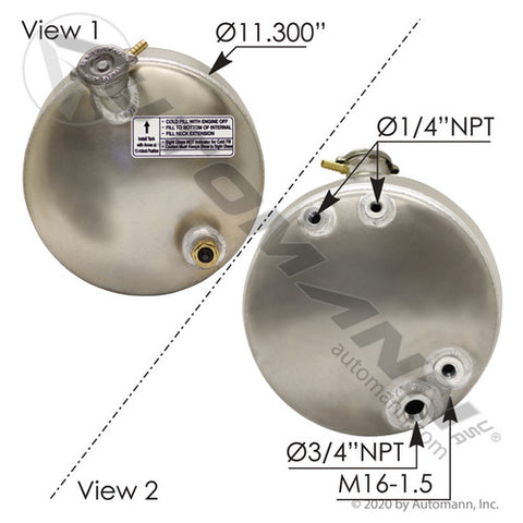 Automann 575.1057 Coolant Reservoir Mack