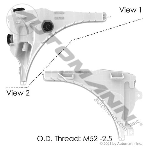 Automann 575.1073 Coolant Reservoir Freightliner