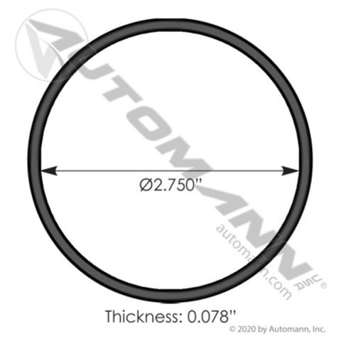 Automann 575.1076G Gasket Power Steering Freightliner