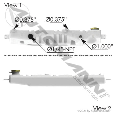 Automann 575.1092 Coolant Reservoir Ford