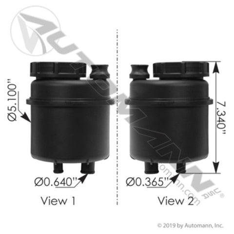 Automann 575.1132 Power Steering Reservoir Volvo