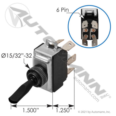 Automann 577.46601 Headlamp Control Switch Freightliner