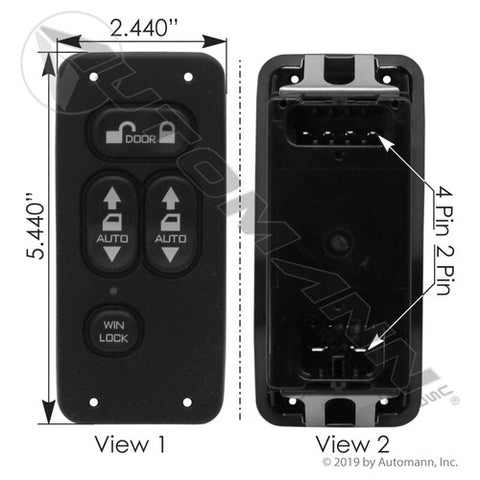 Automann 577.55567 Window Switch LH IHC