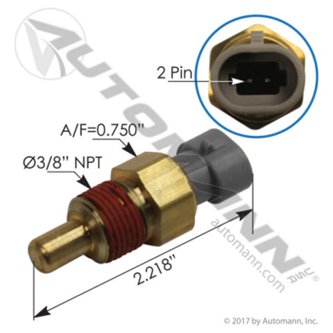 Automann 577.62521 Coolant Temp Sensor Mack Volvo