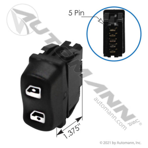 Automann 577.75607 Window Lift Switch DS Peterbilt