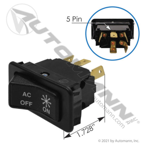 Automann 577.75608 Rocker Switch Air Condition Peterbilt
