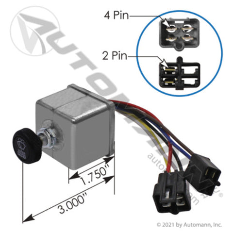 Automann 577.75633 Wiper Switch Peterbilt