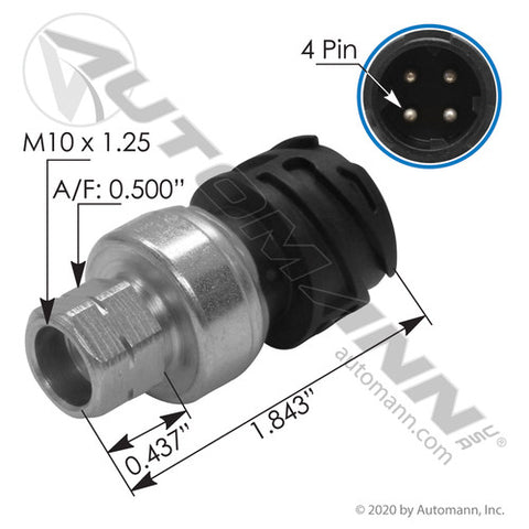 Automann 577.96552 A/C Pressure Switch Sensor Volvo