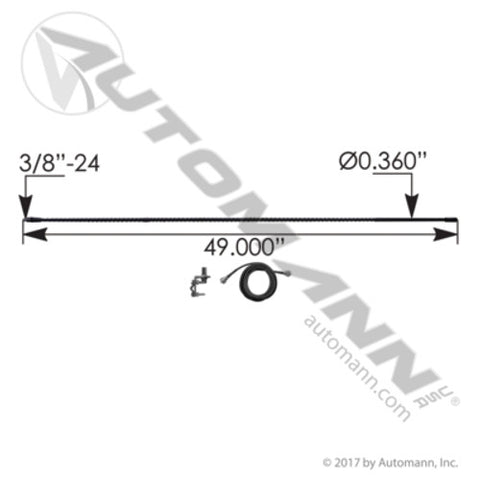 Automann 577.CB1008 CB Antenna Kit 48in Black
