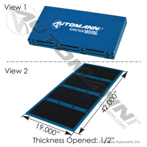 Automann 579.2020BL Folding Creeper / Kneeling Pad