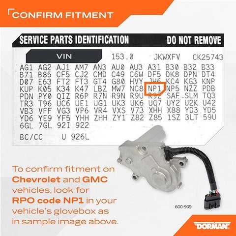 Dayton Parts 600-909 Transfer Case Shift Motor