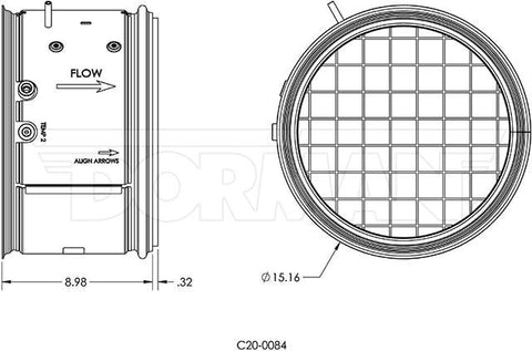 Dayton Parts 674-2093 Hd Diesel Oxidation Catalyst