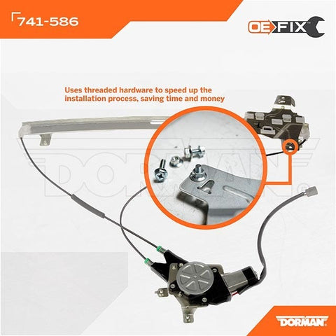 Dayton Parts 741-586 Power Window Regulator And Motor Assembly