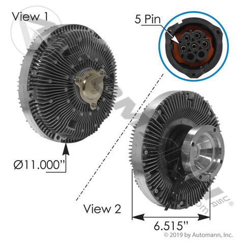 Automann 810.62241 Fan Clutch Electric Mack-Volvo