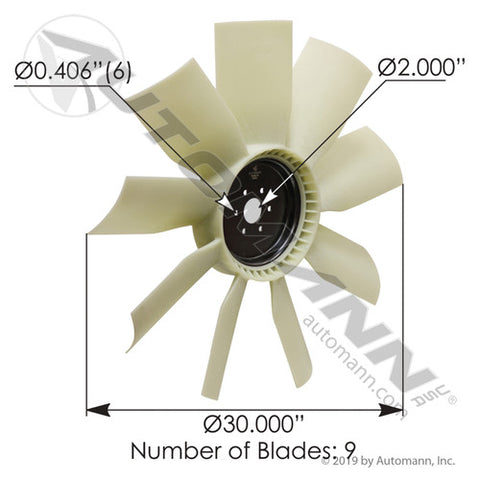 Automann 810.FB9909 Fan Blade