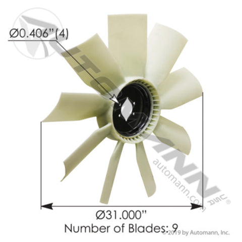 Automann 810.FB9910 Fan Blade