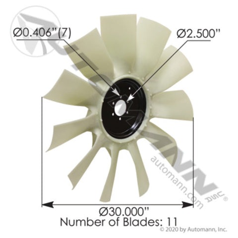 Automann 810.FB9919 Fan Blade