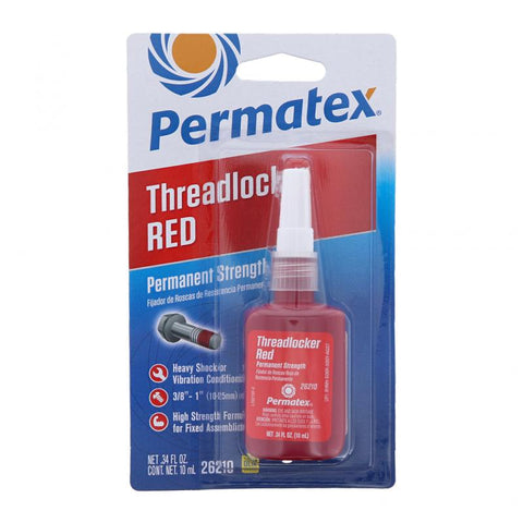 Pai 820986 Permatex 26210 Threadlocker Permanent (Red) 10ml Bottle