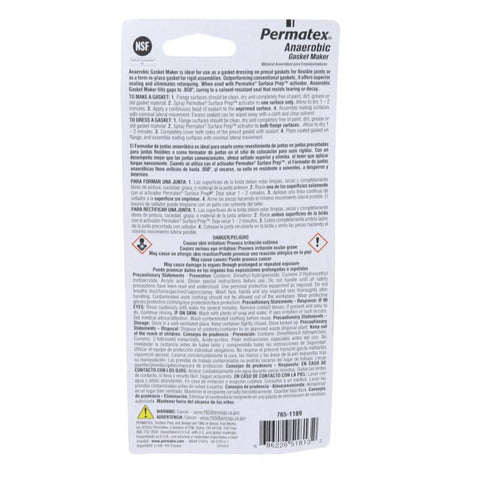 Pai 820993 Permatex 51813 Anaerobic Gasket Maker 50ml
