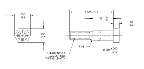 Haldex 93900224 Shoulder Bolt