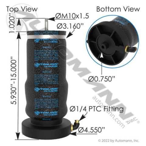 Automann ABSZ70-2451 Air Spring Cabin Volvo