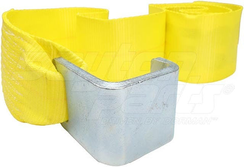 Dayton Parts DC23104405 Winch Strap - 4 In. X 5 Ft. Strap With Hook For Roll Off Containers