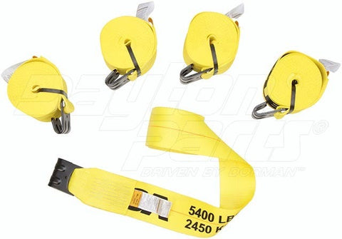 Dayton Parts DC23104427 Winch Strap - 4 In. X 5 Ft. Strap With Hook For Roll Off Containers