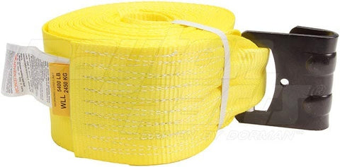 Dayton Parts DC23104435 Winch Strap - 4 In. X 35 Ft. Strap With Flat Hook