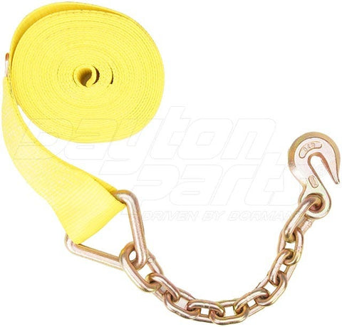 Dayton Parts DC23105327 Winch Strap - 3 In. X 27 Ft. Strap With Chain Anchor