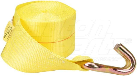 Dayton Parts DC23106430 Winch Strap - 4 In. X 30 Ft. Strap With Wire Hook