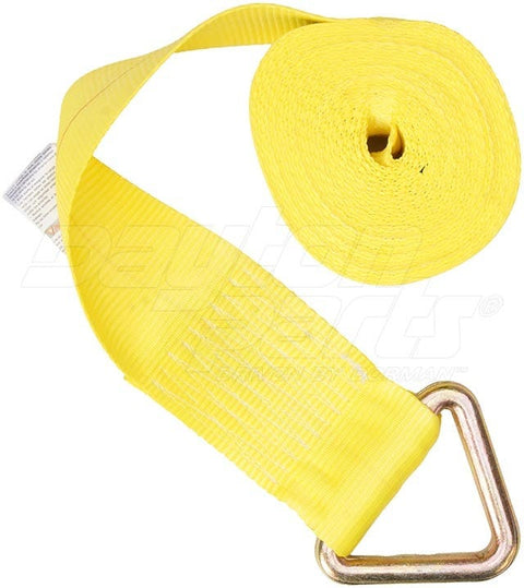 Dayton Parts DC23107427 Winch Strap - 4 In. X 27 Ft. Strap With Delta Ring